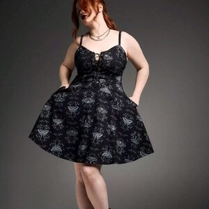 Torrid Nightfall Black Floral Dress
